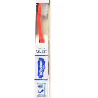 Wisdom Quest Angled Red Toothbrush