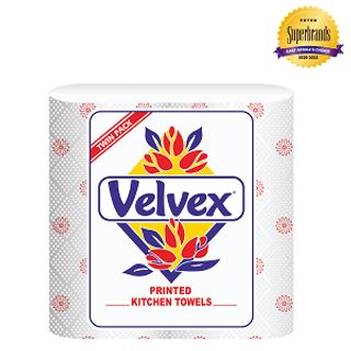 Velvex Printed Kitchen Towel 2Pack