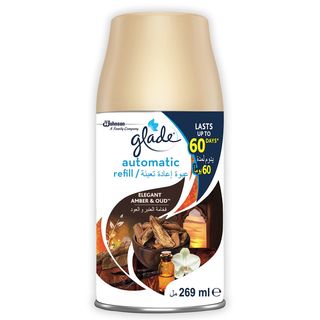 Recharge diffuseur automatique élégant amber et oud 269ml - GLADE