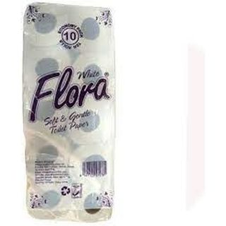Flora White Tissue Paper 10S