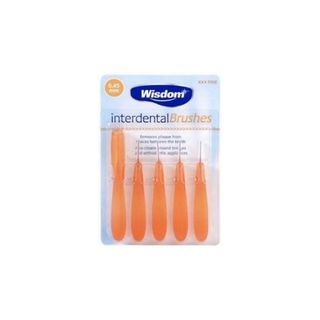 Wisdom Interdental Brushes Orange 0.45mm, 5 Pack
