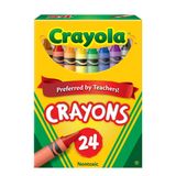Crayola 24-Color Nontoxic Crayons Box