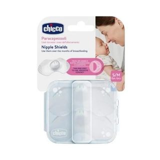 Chicco: Накладка для сосков силиконовая S-M