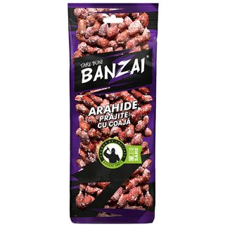 Arahide prajite BANZAI 140 g Cu coaja si sare