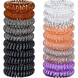 Ubl Multi-Color Spiral Hair Ties, 5-Pack