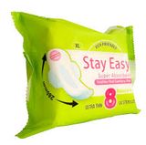 Stay Easy S/Pad Overnight XL, 8 Pieces