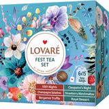 Чай 157,5г (6 видів*15 ф/п) LOVARE набір Fest Tea SET асорті в конвертах к/уп