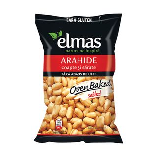 ELMAS Arahide decojite coapte cu sare 140g