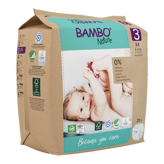 Bambo Nature Pelene Eko 3 4-8Kg 28kom Pak Papir