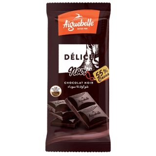 Délice chocolat noir 55% cacao 100g - AIGUEBELLE