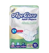 Age care adult diapers 10 medium 32-44