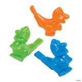 Lucky Toys Dinosaur Whistle, Green/Orange/Blue