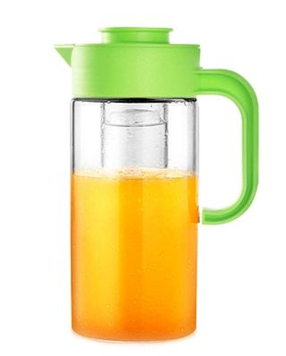 1500Ml Clear Glass Jug With Yellow+
