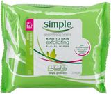 Simple Facial Wipes Exfoliating25S