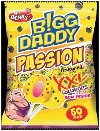 Bigg Daddy Passion Lollipops 50Pcs