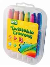 M&G Twistable Crayons, 12 Colors