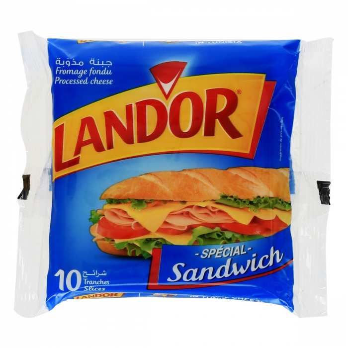 Land'Or Sandwich Cheese 10 Slices 160G
