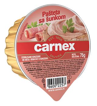 Pašteta Sa Šunkom 75 G Carnex (181)