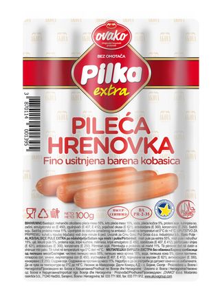 Hrenovka Pileća Extra 100G Ovako