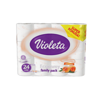 Violeta Toaletni Papir 24/1 2 Sloja Breskva