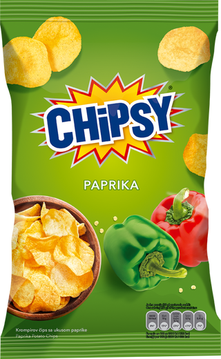 Čips Paprika 140G Chipsy