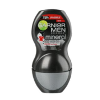 Garnier Mineral Deo Men Invisible Black, White & Colors рол-он 50 мл / 00010417