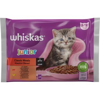 WHISKAS 1+ VR KL. IZ. JUNET. 4x85 g