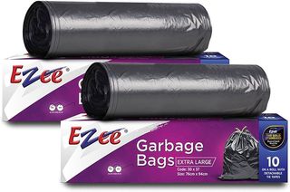 Ezzee Degradable Black Garbage Bags, 20 Pieces