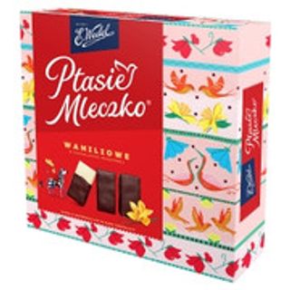 E. Wedel Ptasie mleczko waniliowe w czekoladzie deserowej 340 g