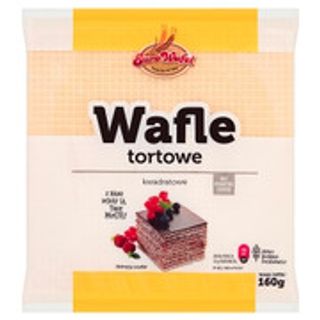 Eurowafel Wafle tortowe kwadratowe 160 g
