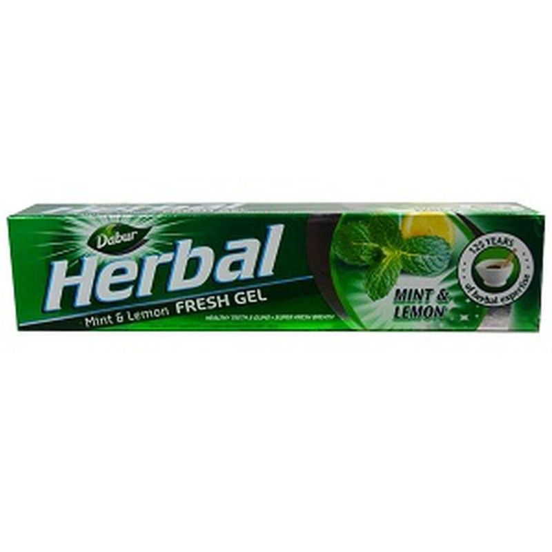 Dabur Herbal Toothpaste- Green Mint & Lemon Fresh Gel 140 gm