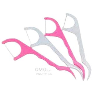 Pink Dental Floss Toothpick
