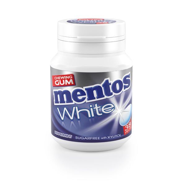 Mentos White Gum Sweet Mint 54G 38Pieces