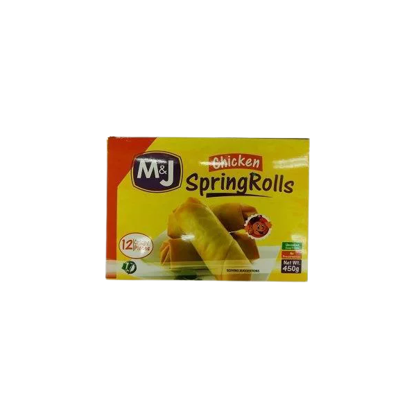 Mandj Chicken Springrolls 450G