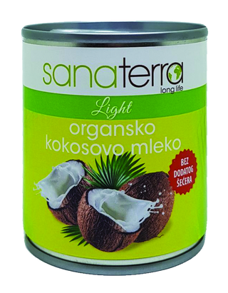 Sanaterra mleko org kokosovo 400ml Sanaterra