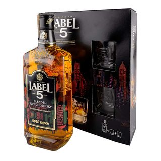 Label 5 whiskey 0.75l + 2 case Tim 99