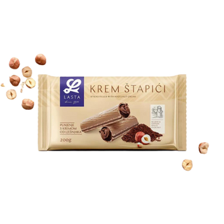 Vafli 200G Krem Štapić Lješnjak Lasta