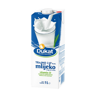 Dukat Trajno Mlijeko 2,8 % M.M. 1 L