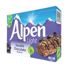 Alpen Light Double Chocolate Muesli Bar, 5X95G