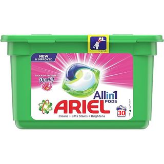 Ariel Capsules Lessive Automatique All in 1 Pods Fraicheur Downy 30 unités