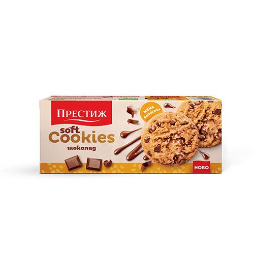 ПРЕСТИЖ Меки бисквити с шоколад Cookies 120 ГР