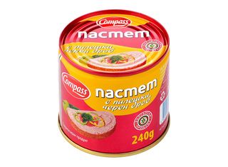 Compass пастет с пилешки черен дроб 240г \ 01400705