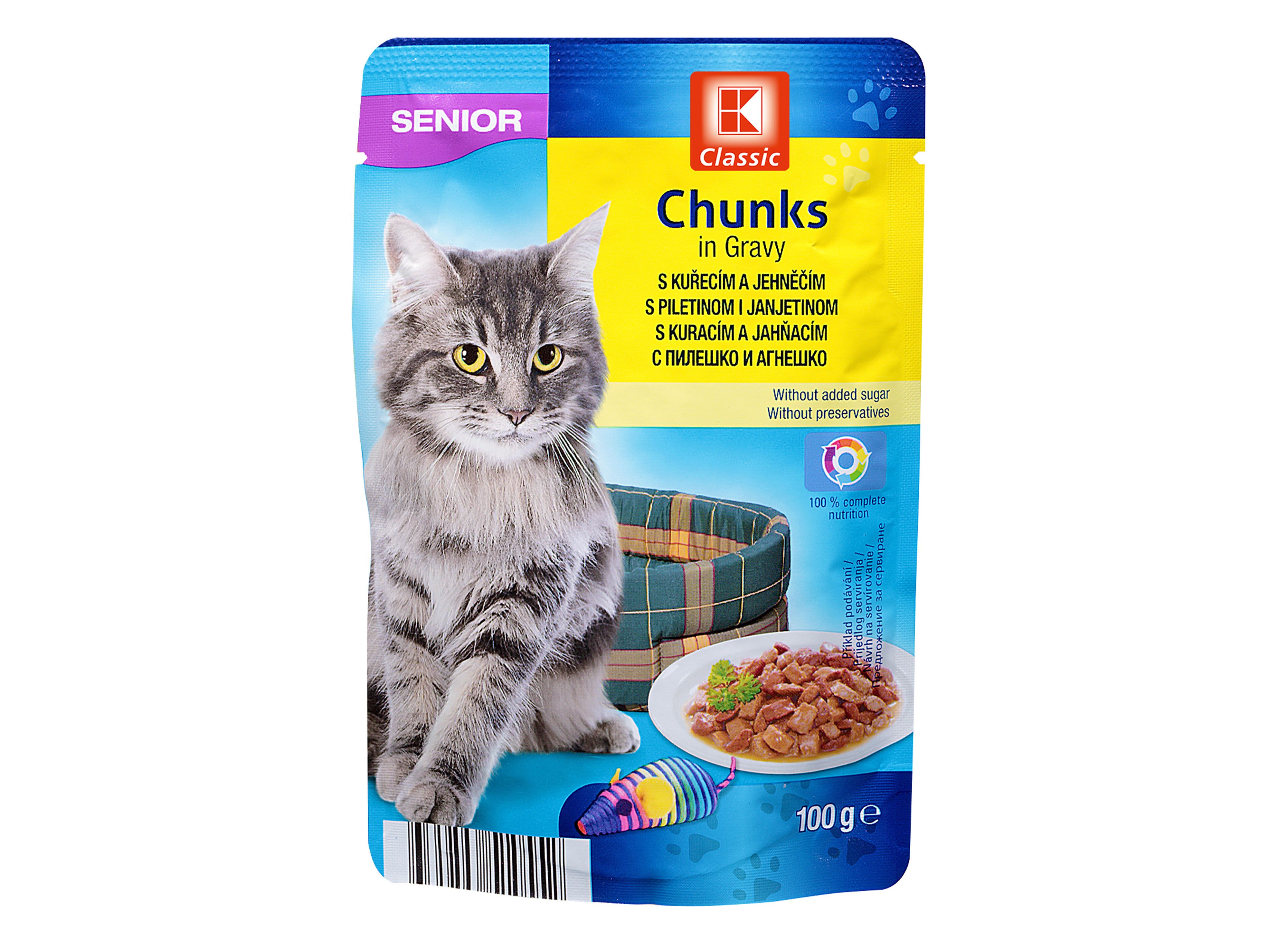 K-Classic пауч за котки с пилешко и агнешко  100g