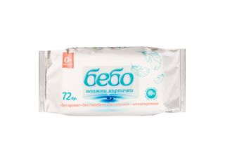 Бебо бебешки влажни кърпи с вода 72 бр \ 00081436