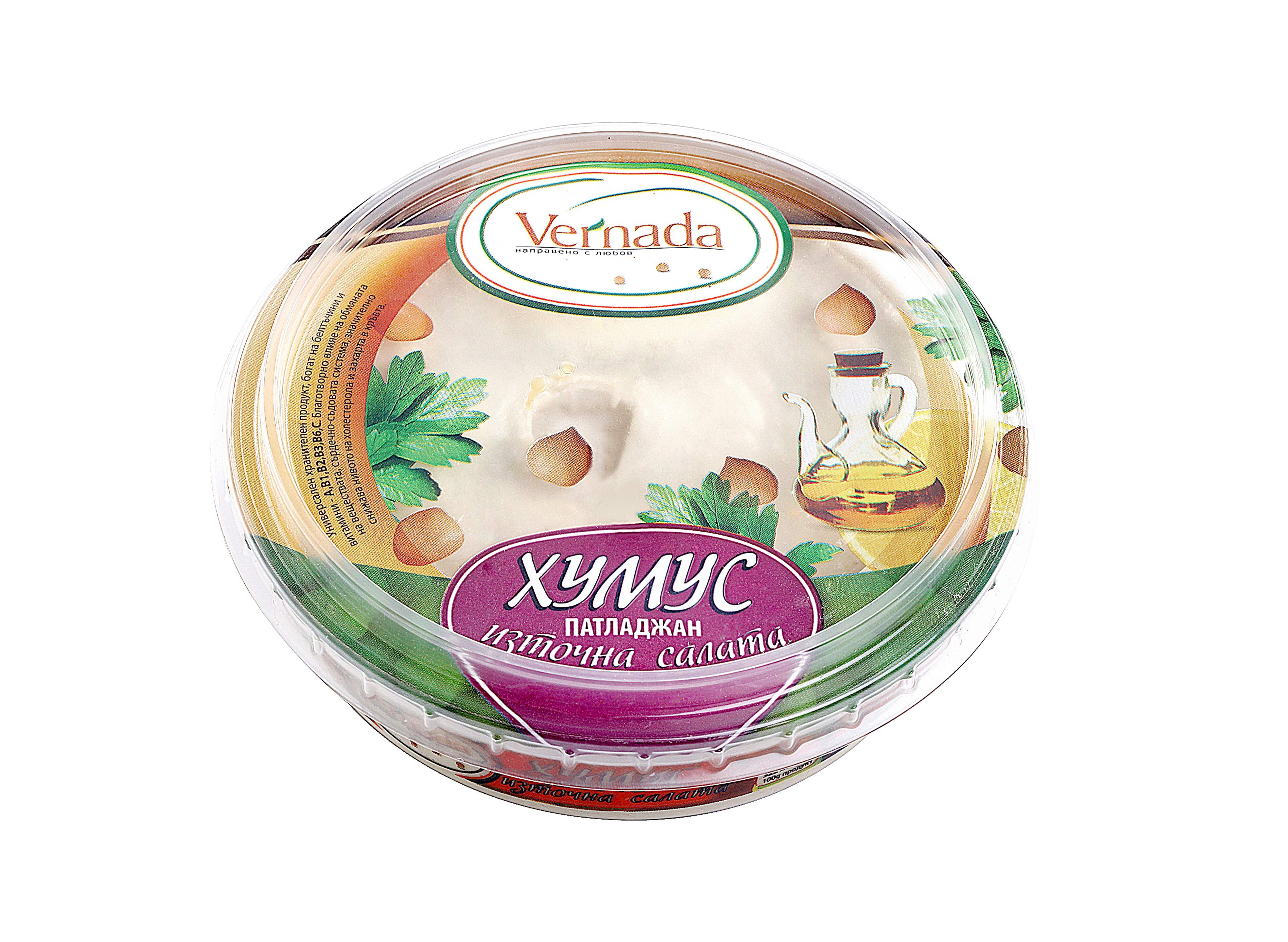 Vernada Салата Хумус с патладжан  250g