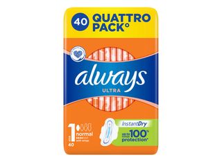 Always Quattro дамски превръзки Normal 40бр \ 05100431