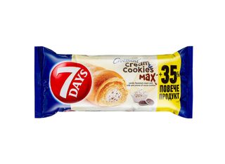 7 DAYS Кроасан с ванилов крем и бисквити 110 г \ 00078237