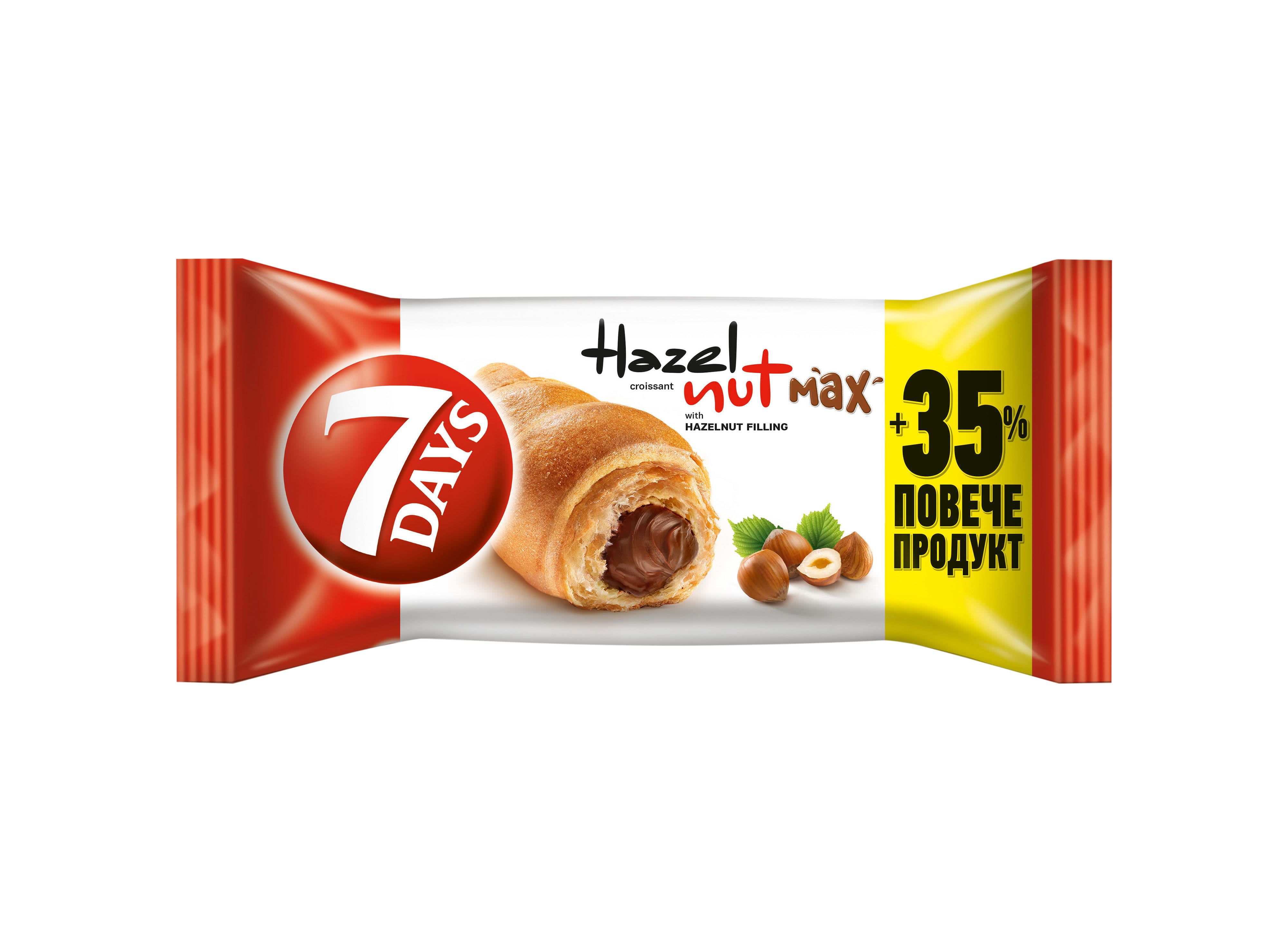 7 DAYS Кроасан Мах крем лешник