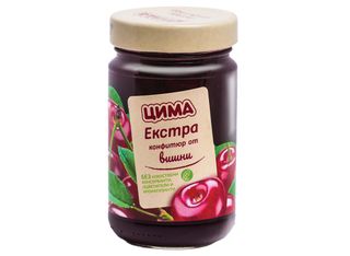Цима Екстра конфитюр с 45% плод вишна 360г 360g \ 03300761