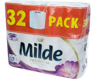 Milde Relax Purple тоалетна хартия,целулозна 3пл 32бр\05103490